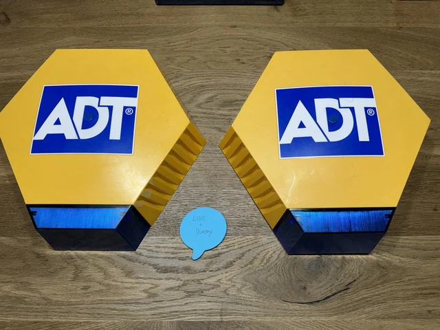 Adt solar powered dummy alarm sales box with flashing led
