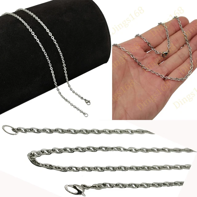 18K GOLD FILLED TarnishResist NickelFree 20inch 3mm Cable Chain