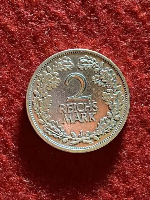 Silbermünze 2 Reichsmark 1931 J