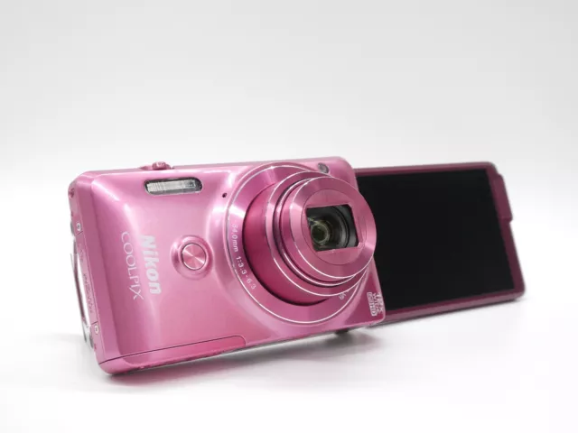 [NEAR MINT++] Nikon COOLPIX S6900 Glossy Pink 16.0MP Digital Camera FROM JAPAN