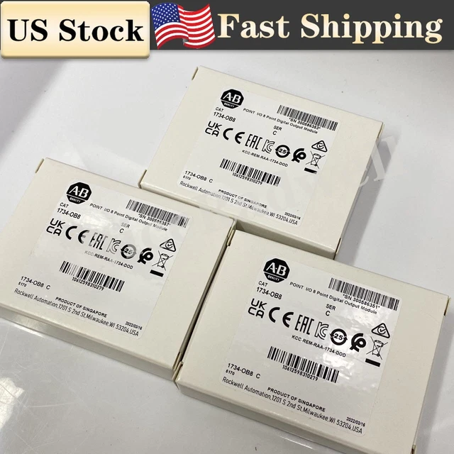 New Factory Sealed AB 1734-OB8 SER C POINT I/O 8 Point Digital Output Module