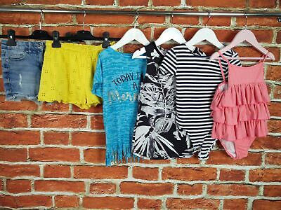 Girls Bundle Age 5-6 Years Next Matalan Holiday Set Shorts Swim T-Shirt 116Cm