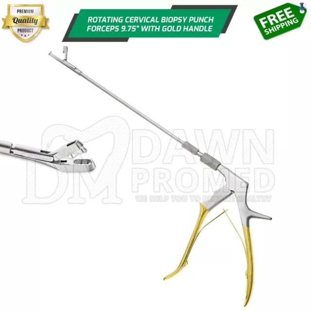 Baby Tischler Rotating Cervical Biopsy Punch Forceps 3x7mm OB-GYN Instrument