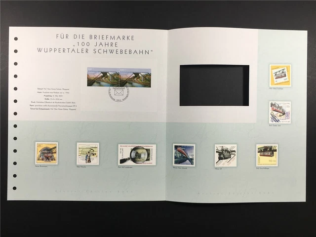 Germany Art-Edition 2001/09 2171 Wuppertal Schwebebahn Unissued Drafts!!