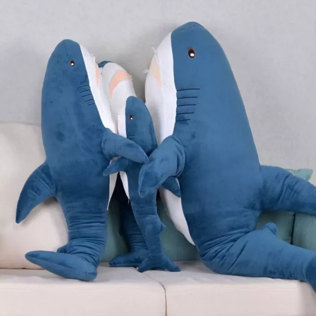 100 IKEA Blahaj Shark Soft Toy Shark Cute Stuffed Toy Large Plush Kids Xmas Gift