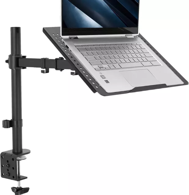 VIVO Single Laptop Notebook Desk Mount Stand - Fully Adjustable Extension with C