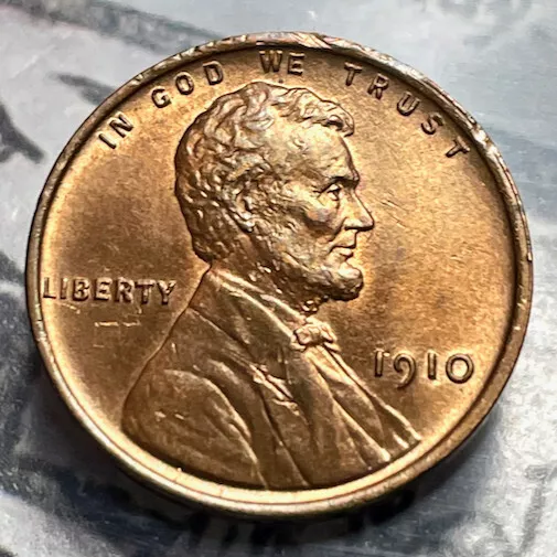 UNC/BU 1910-P 1C Lincoln Wheat Cent MS Uncirculated