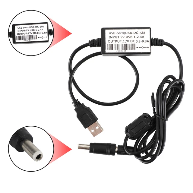 DC-6B Walkie-Talkie USB Battery Charger Câble Pour GP328 Radio Accessories E