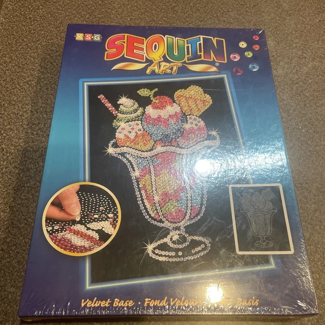 Set de artesanía artística lentejuelas - helado Sundae nuevo sellado