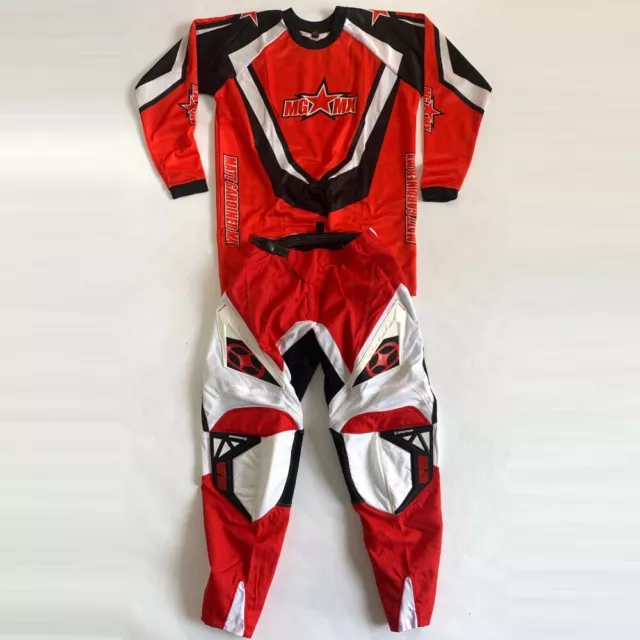 No Fear Spettro Motocross Kit Pantaloni Maglia Mgmx Rosso/Bianco/Nero
