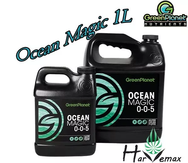 Hydroponic Green Planet Ocean Magic 0-0-5 1L Liquid Fertiliser Additive Nutrient