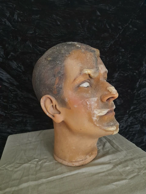 Wachs-Kopf, Moulage, Memento Mori, Paris, Theater, Siegel?, Schädel, Skull