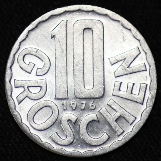 AUSTRIA ~ 1976 ~ 10 Groschen ~ ( 1 COIN ONLY ) World Coin ☘️ W-#179 ☘️ 3