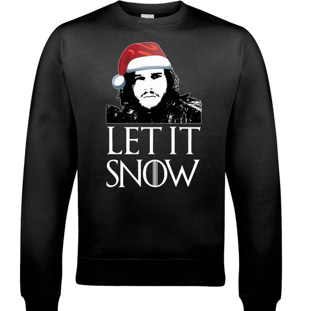 Christmas Let It Snow Mens Funny Game Of Thrones Inspired Sweatshirt Ugly Jumper