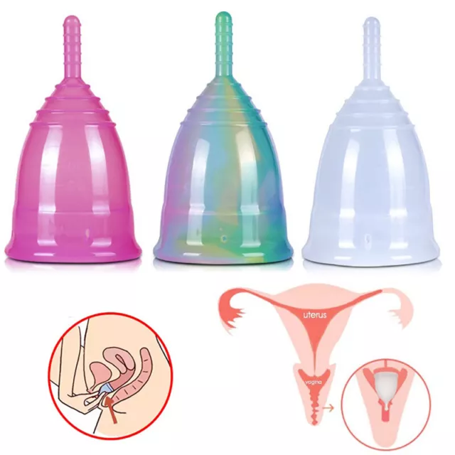 Multicolor Soft Menstrual Cup Silicone Feminine Hygiene Period Cup  Réutilisa-tz