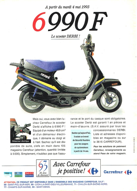 Ancienne Publicité Presse Vintage - Scooter Vespa Et Concours Byrrh, Occasion Avec Quelques Marques