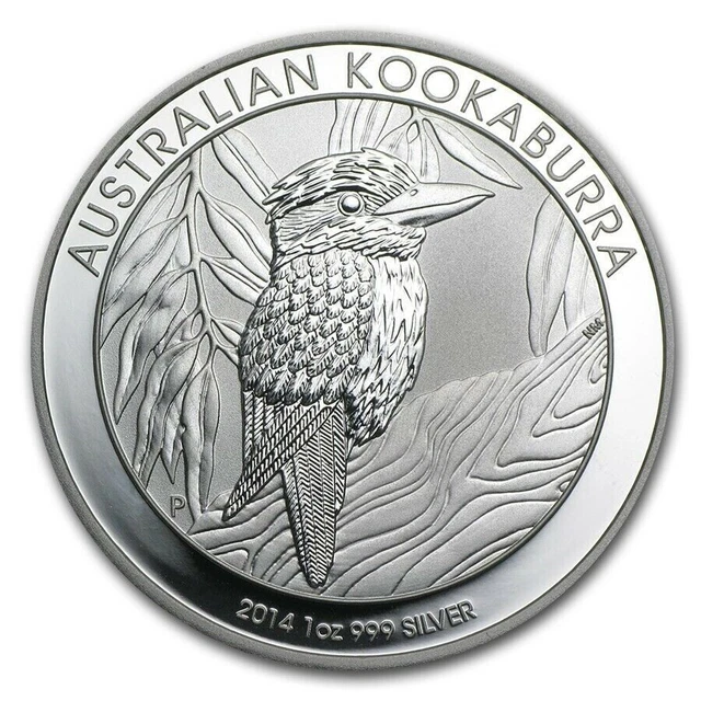 2014 Perth Mint Kookaburra 1oz 999 Fine Silver BU coin