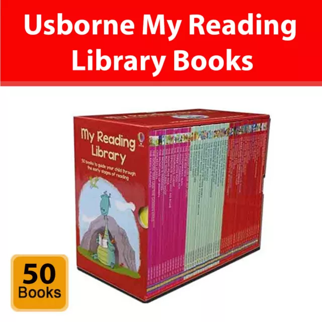 Usborne My Second Reading Library 50 Books Collection Set Pack Early Level 3 & 4