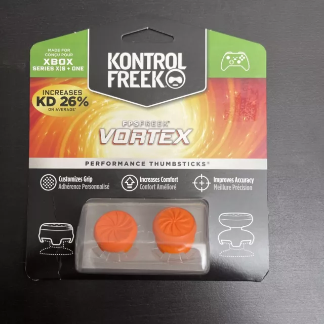 KontrolFreek White Xbox FPS Freek Vortex Performance Thumbsticks SERIES X/S+ONE