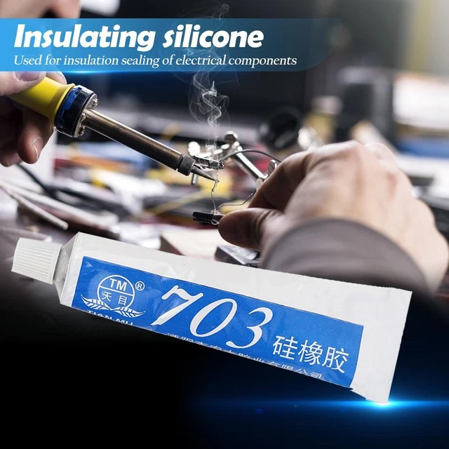 Adesivo sigillante in gomma siliconica liquida resistente alle alte temperature (703) -it