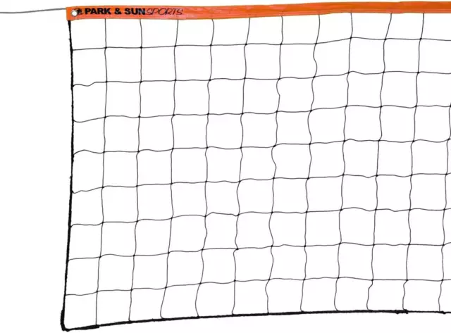 Regulation Size Indoor/Outdoor Recreational Volleyball Net with Steel Cable Top,