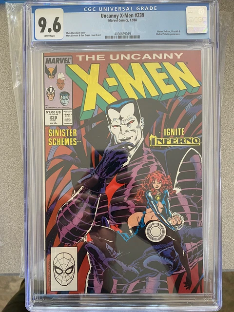 Uncanny x-men #239 (1988) 9.6 CGC white first sinister cover