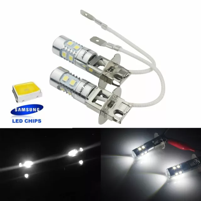 2x 453 H3 10 SMD LED Auto Nebelscheinwerfer Birne Leuchte DRL 6000K Weiß