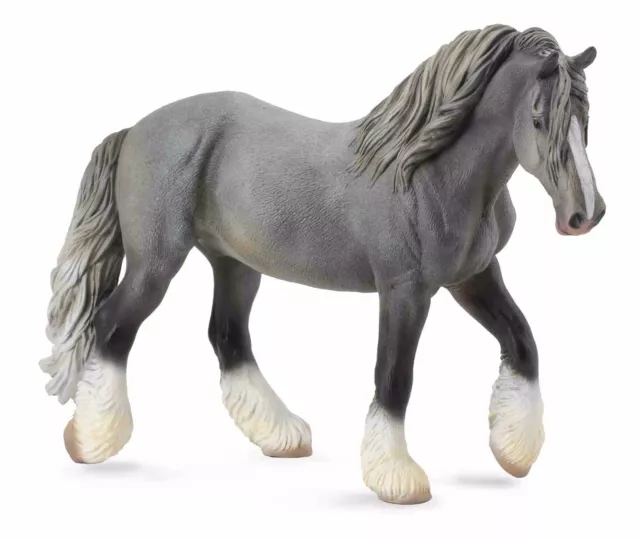 CollectA New * Shire Mare - Grey * 88574 Draft Breyer Corral Pals Model Horse