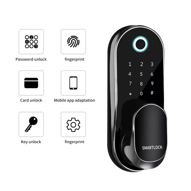 Fingerprint Smart Door Lock Tuya-WIFI APP Control Lock Electronic Digital Lock 3