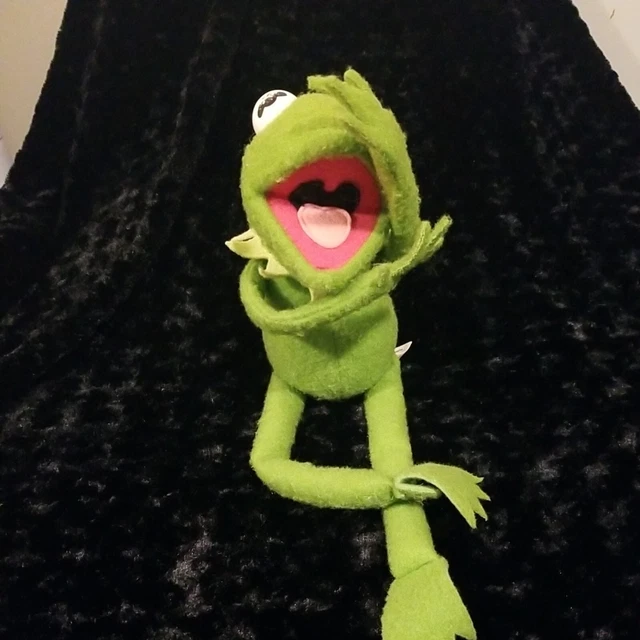 Vintage Kermit the Frog Plush Jim Henson Muppet Doll Fisher Price Toy 1957, 1976
