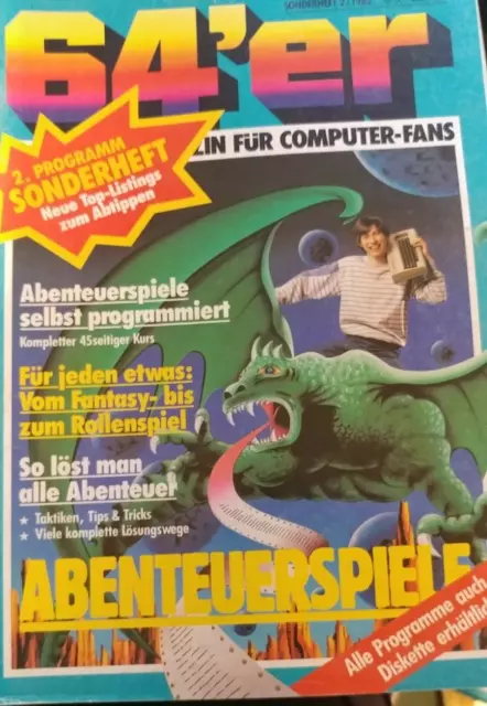 64er sonderheft 2/1985 Abenteuerspiele Commodore C64 (Markt & Technik) Magazin