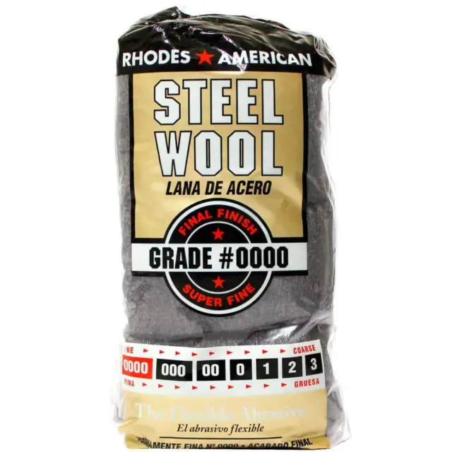 Steel Wool Pads, Extra Fine Grade 12 Pack Lana de Acero