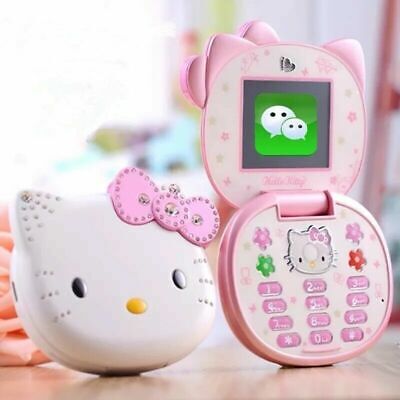 Hello Kitty K688 FLIP Carino Adorabile piccolo mini telefono sbloccato per Donne Ragazze Bambini