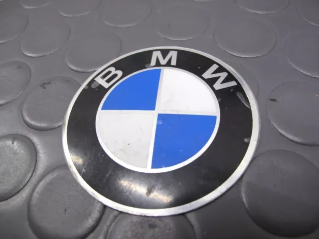 BMW GENUINE HOOD BADGE LOGO SCRITTA MARCHIO EMBLEMA COFANO E30 E34 E36 64mm