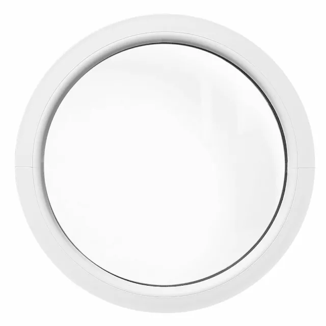 Fenêtre ronde fixe PVC blanc oeil de boeuf VEKA double vitrage