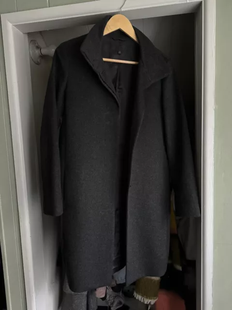 Uniqlo Wool Cashmere Blend High Neck Jacket Coat Overcoat Gray  Women's Size XS