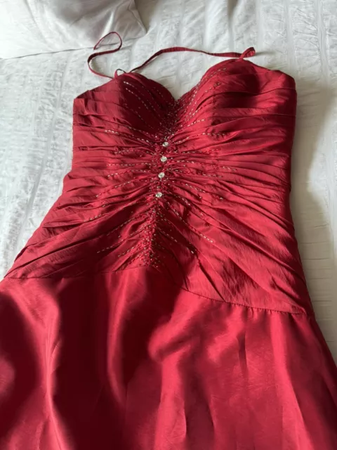 red prom dress size 16