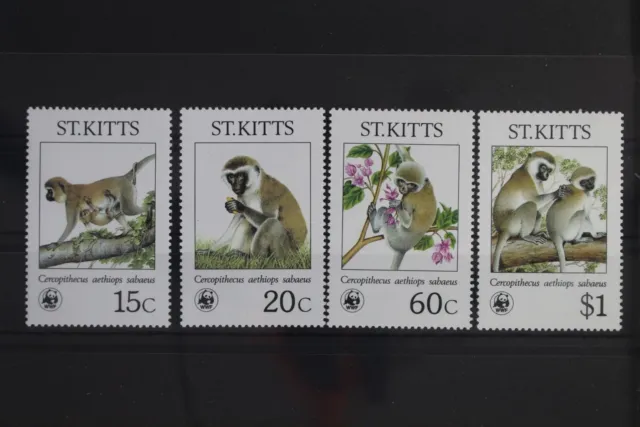 St. Kitts 184-187 postfrisch Affen #WR719