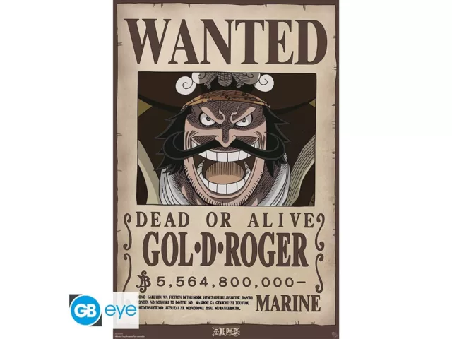 Poster - One Piece - Wanted Gol D. Roger - 91.5 x 61 cm - GB eye