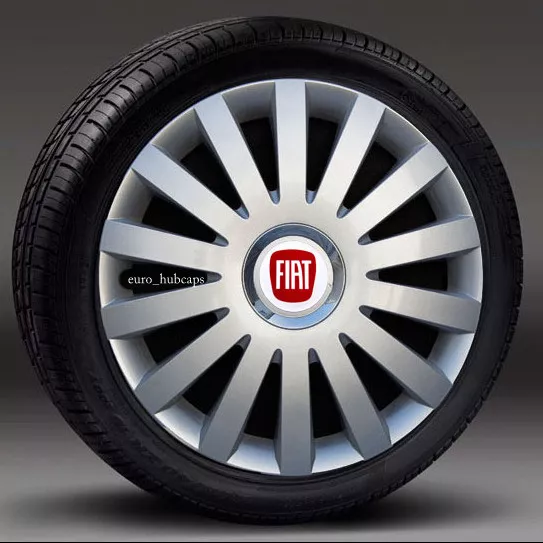 Set of 4 wheel trims 15" Hub Caps, Covers to fit Fiat Punto,Stilo,Doblo,Multipla