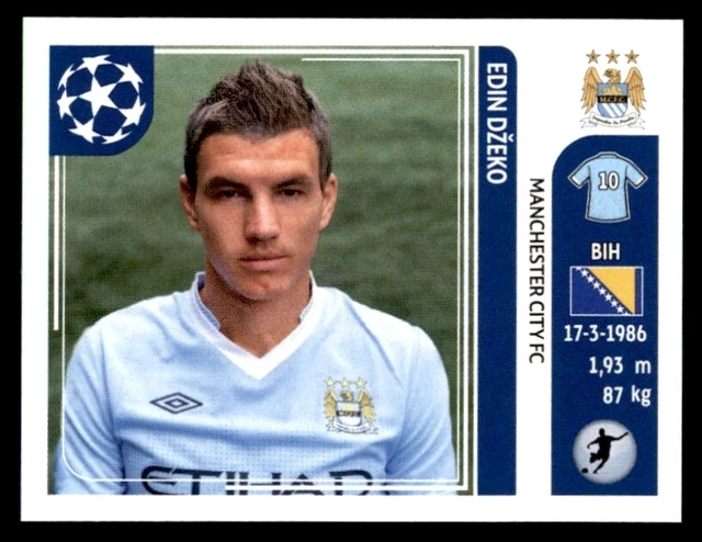 Panini Champions League 2011-2012 - Edin Dzeko Manchester City FC Nr. 55