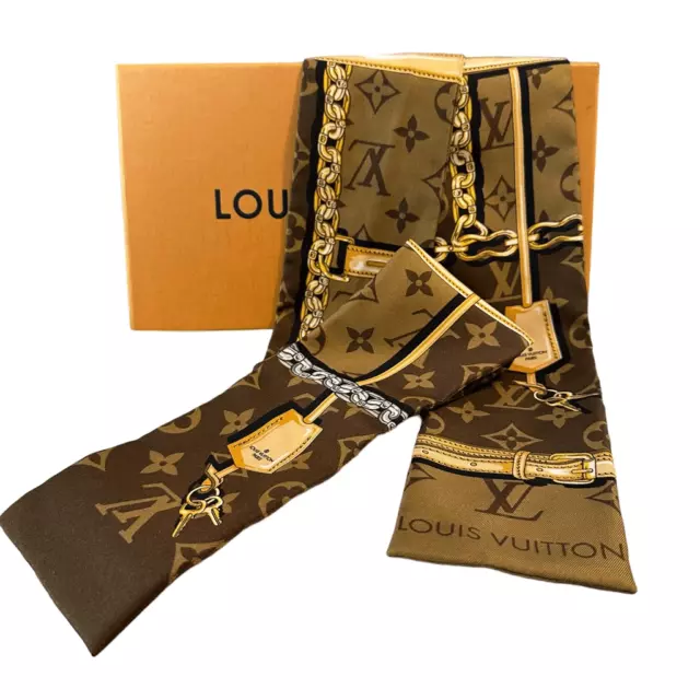 Louis Vuitton[M7865]Silk Monogram Confidential Bandeau Scarf Monogram