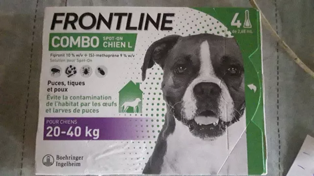 frontline combo chiens L "chiens de 20 a 40 kg"   (4 pipettes)