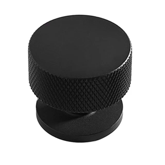 Elegante manopola in alluminio nero opaco per porta e cassetto armadio facile da usare