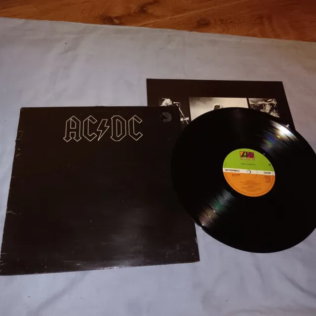 AC/DC – Back In Black- 1980 -FIRST UK PRESS - ATLANTIC LAB-  (A1;B1)-EX+