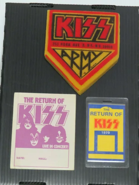 Kiss Official Dynasty Concert Tour Sponge 1979 + 2 Backstage Passes Aucoin