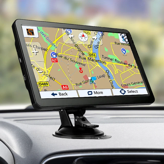 E# FM Transmitter Sat Nav 256MB+8G 7 Inch HD Car GPS Navigator Touch Screen USB