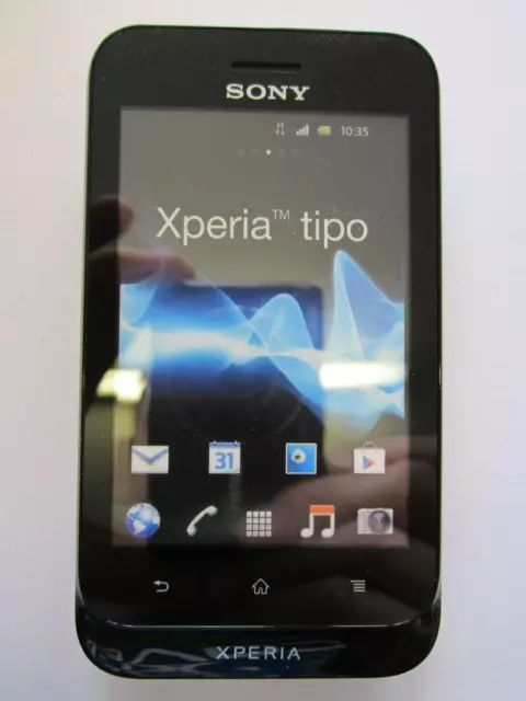 Sony Xperia Tipo Black Shop Display Dummy Kids Toy Mobile Pratical Joke Phone