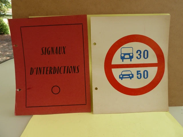 ANCIENNE FICHE SCOLAIRE Du Code De La Route EUR 3,00 - PicClick FR