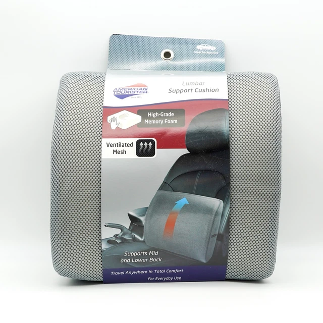 American Tourister Lumbar Support Cushion Ventilated Mesh High Grade Memory Foam